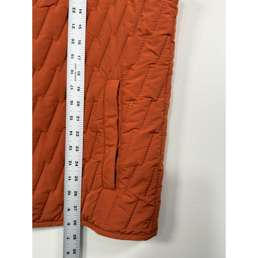 johnnie-O Vest Mens XL Belfry Harvest Orange Hunting Quilted Layer Full Zip EUC - Picture 6 of 9